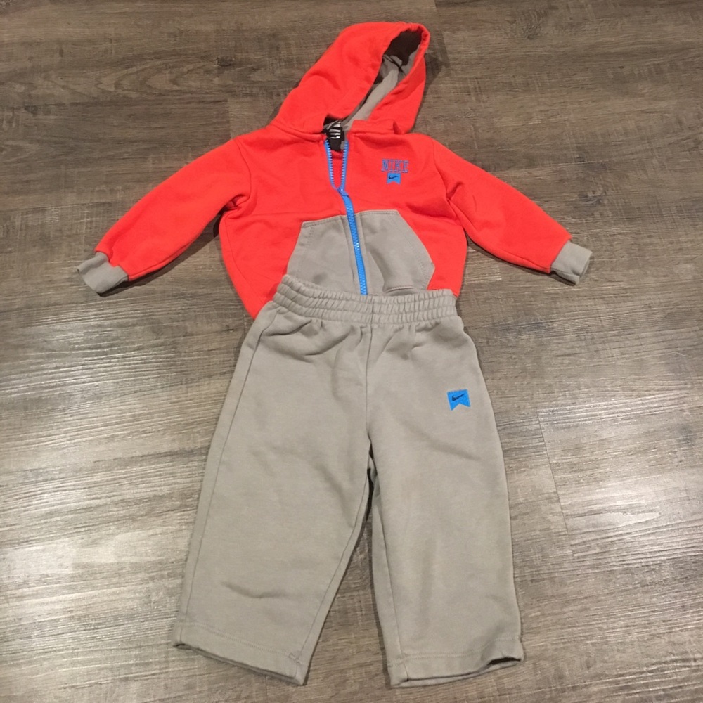 Nike sweat suit boys 12mo