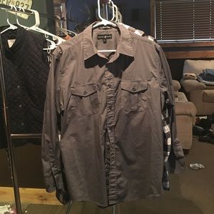 Gray Button Up