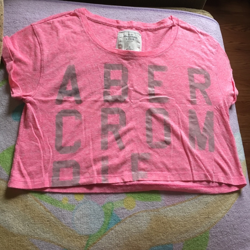 Abercrombie and Fitch Pink Crop Top