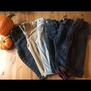Six Pairs Toddler Boy Pants& Jeans . Lot of 6