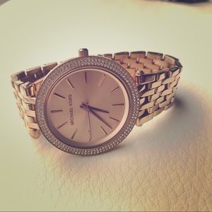 Rose gold Michael Kors watch