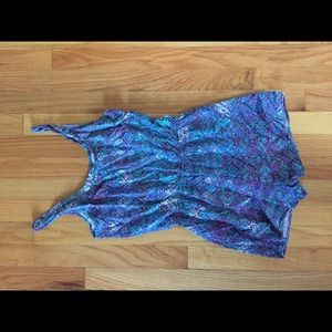 Blue patterned Romper