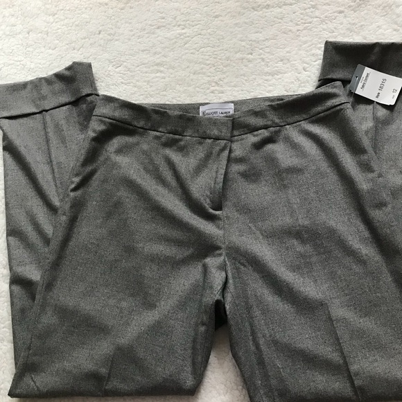 Tweed Cuffed Gray Slacks Made in USA - Picture 3 of 4