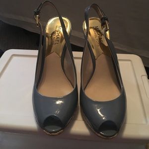 Michael Kors sling back wedges