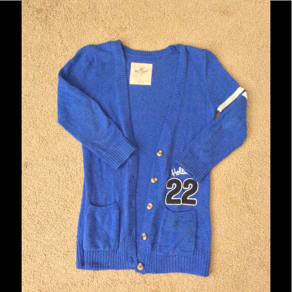 Hollister Blue Cardigan