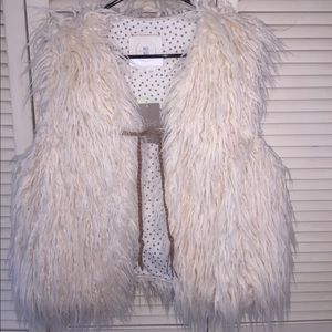 Anthropologie Hei Hei Faux Fur Vest