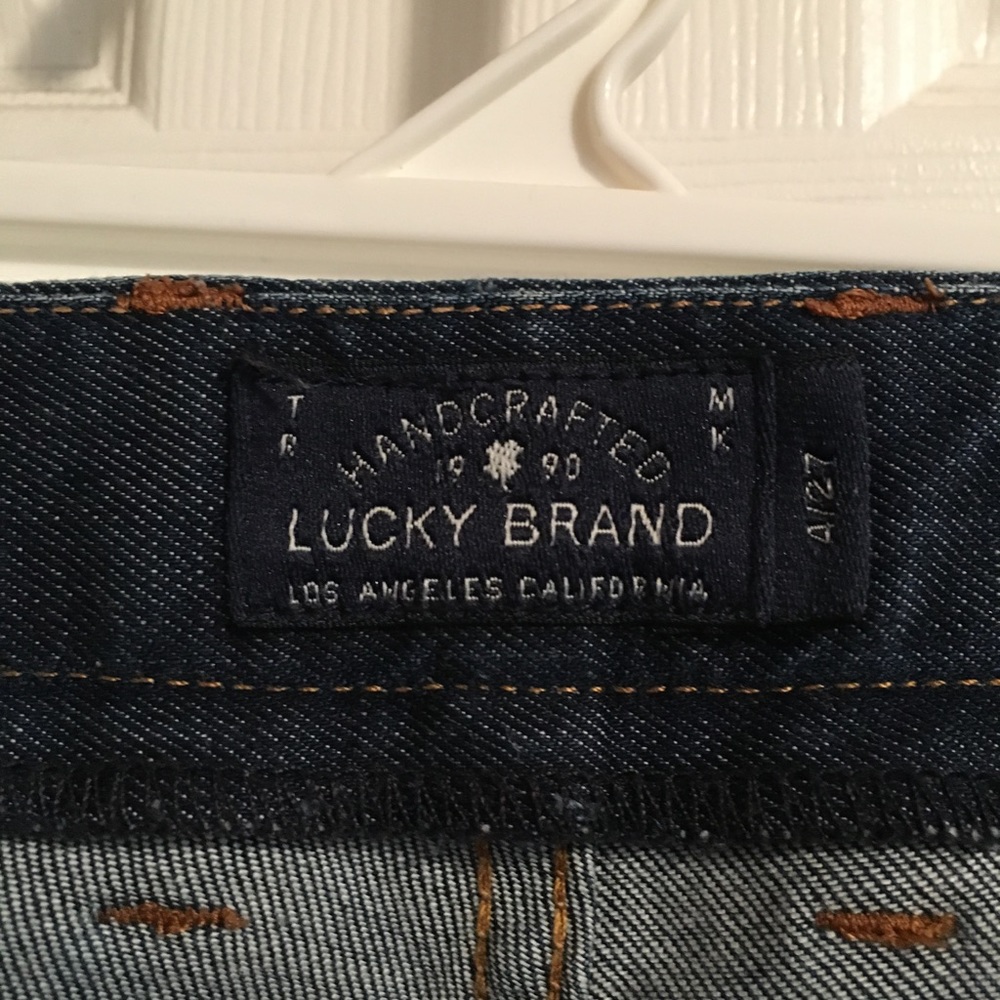 Lucky Brand flared crop jeans