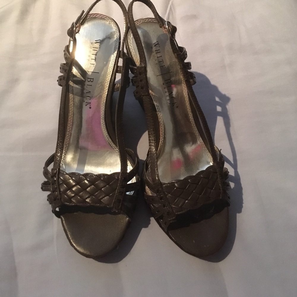Dark brown wedges. Worn 5 times. Good condition.