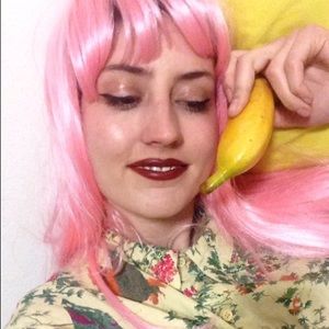 Store closing- Pastel pink long wig with bangs