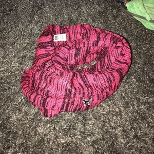 Pink infinity scarf