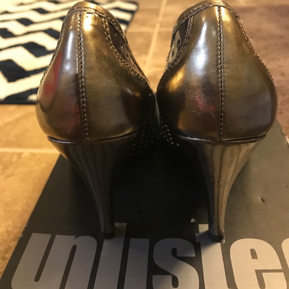 Unlisted Chocolate Peep Toe Pumps - Picture 4 of 5