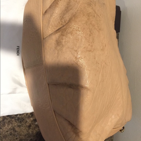 Fendi Hobo Handbag, Nude Color - Picture 7 of 13