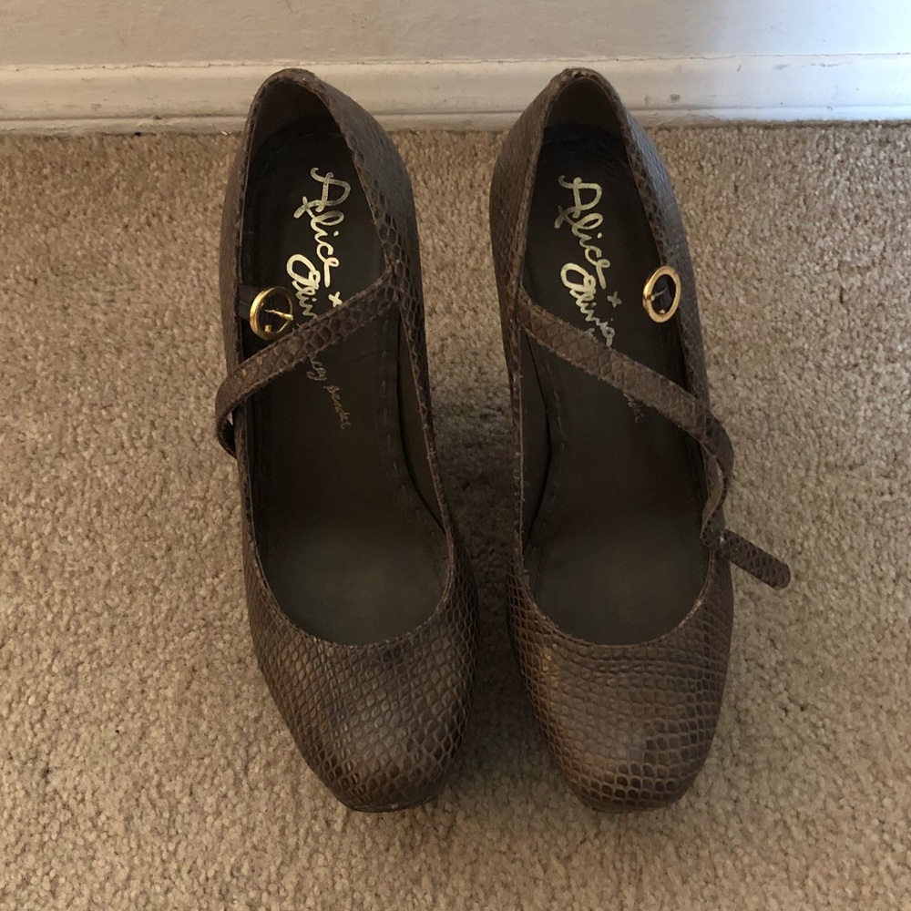 Alice and Olivia chunky heels