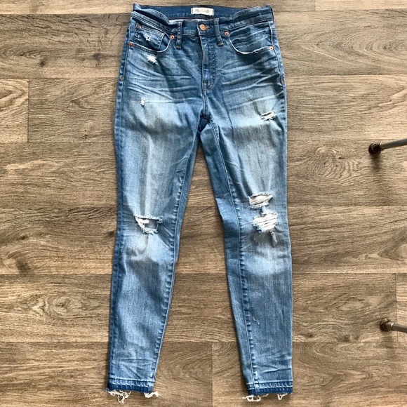 Madewell 9 inch high- rise skinny 28 - Picture 3 of 3
