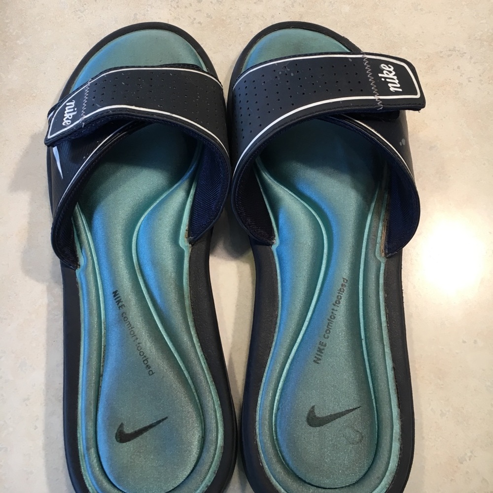 Nike slides, size 8