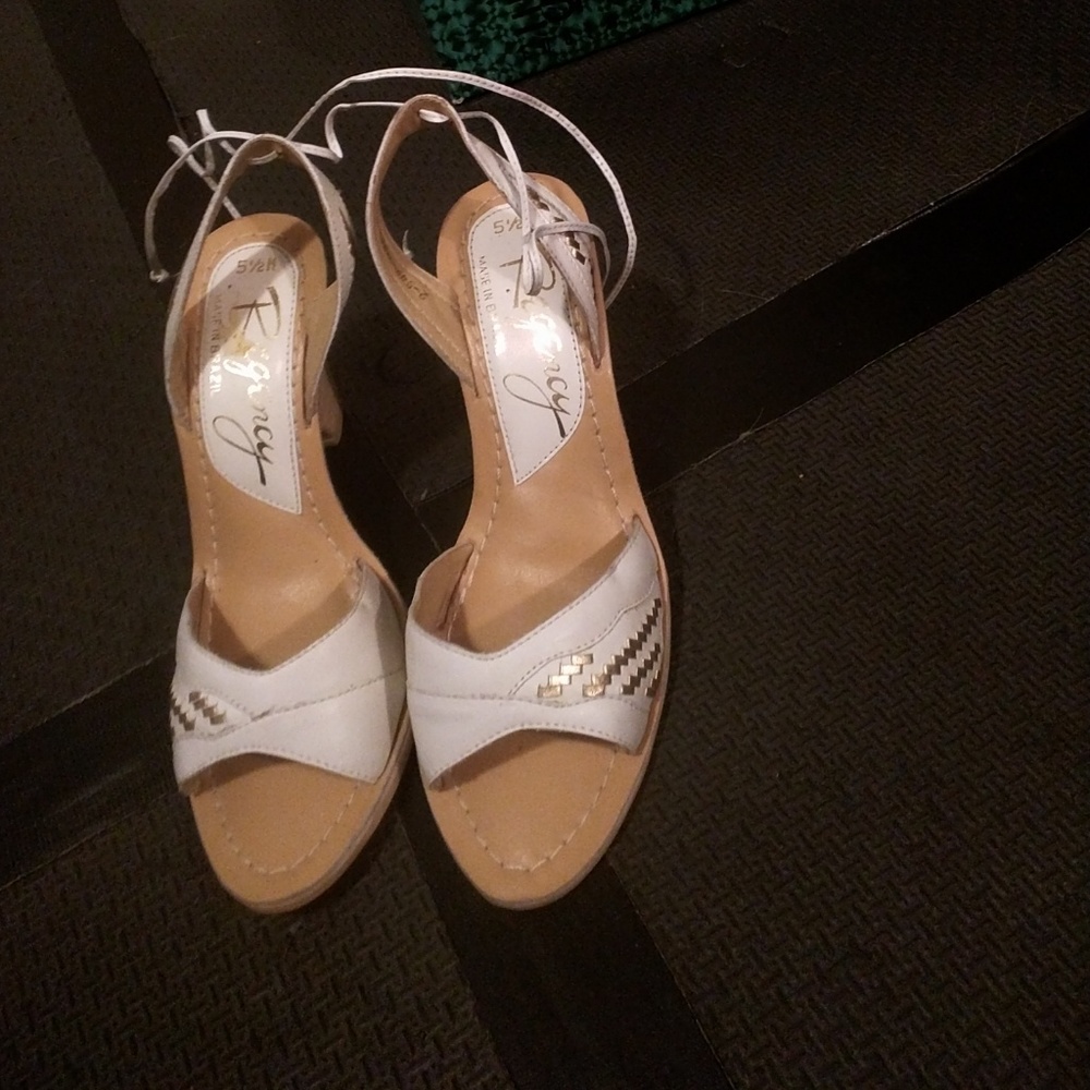 Regency women's real leather wedge shoe