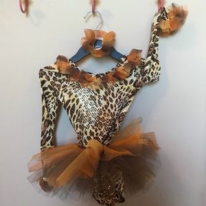 Girls monkey/cheetah tutu costume