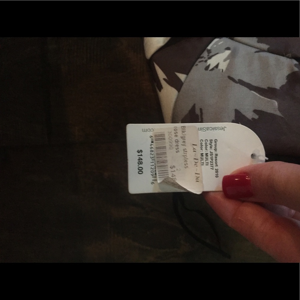 Jessica Simpson strapless dress
