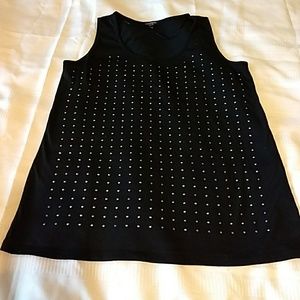 Black Tank with silver studs