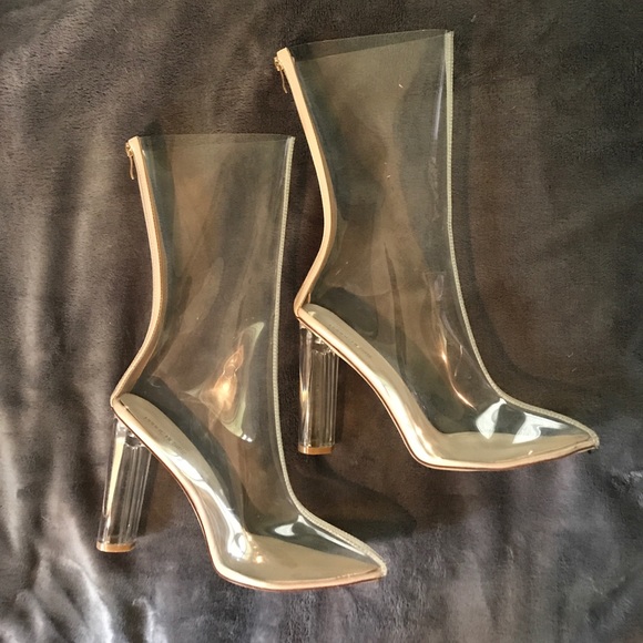 Clear Perspex Heel size 7 - Picture 1 of 3