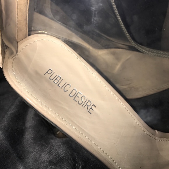 Clear Perspex Heel size 7 - Picture 2 of 3