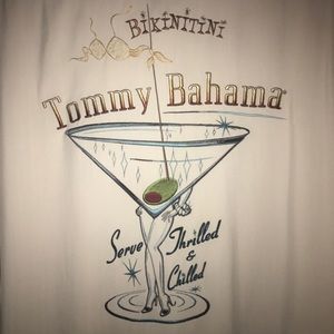 Tommy Bahama Bikinitini 100%Silk Embroidered Shirt