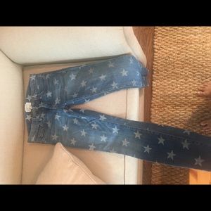 Current / Elliott the stiletto white stars denim