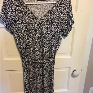 Black and white work dress