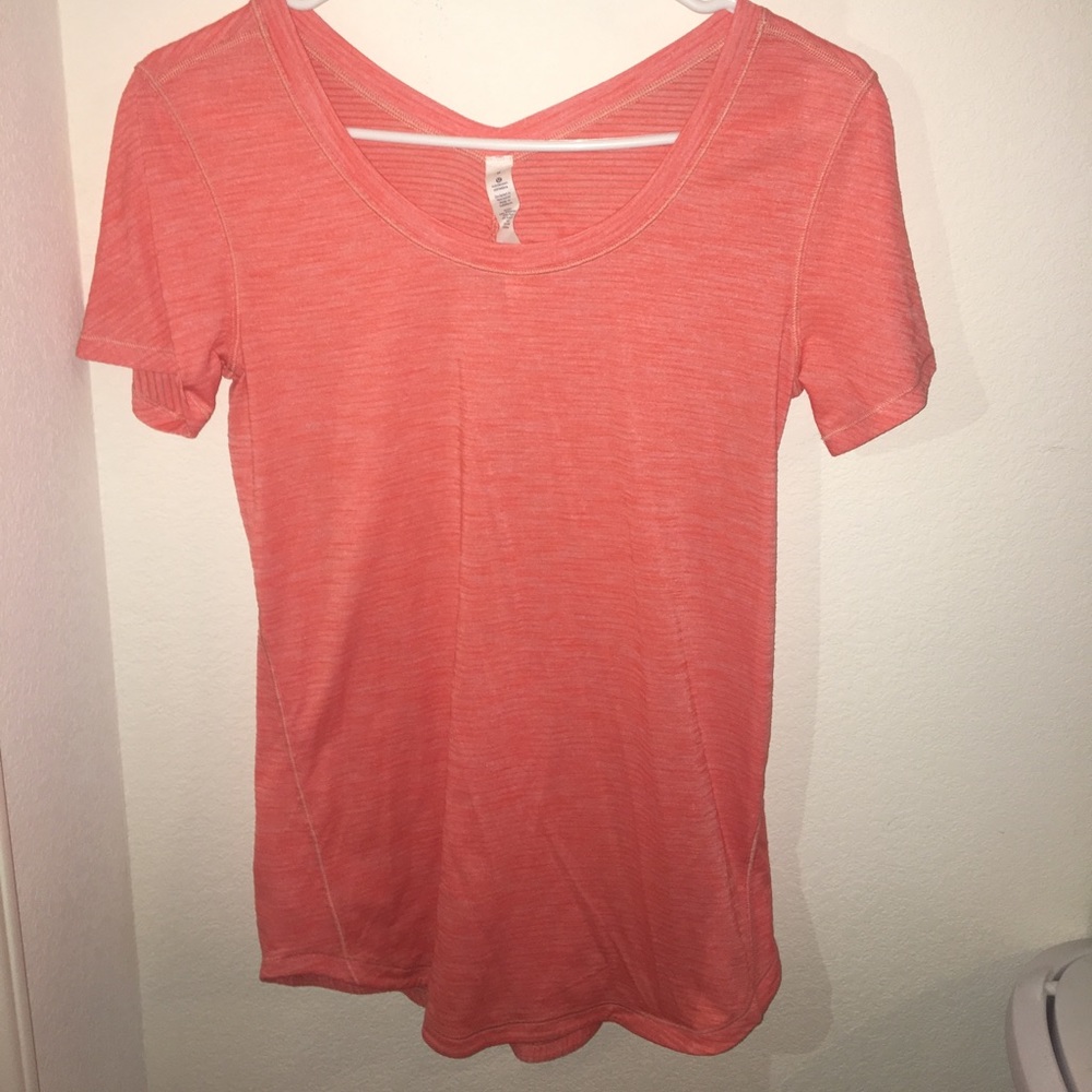 Orange workout shirt