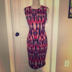 Sexy fitted Calvin Klein sleeveless dress