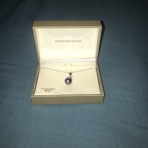 Sterling silver fresh water pearl necklace