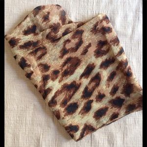 Animal print scarf