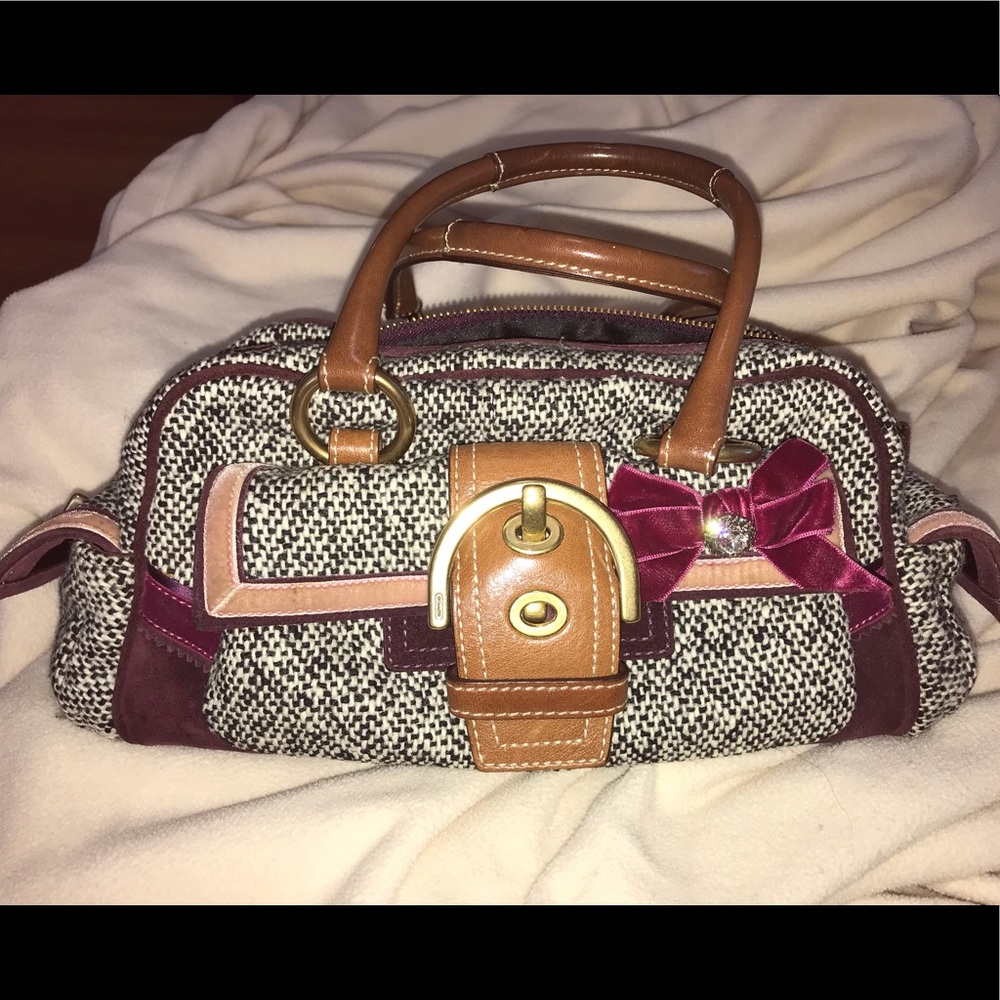 Coach Tweed Handbag 👜 ❤️