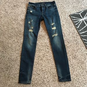 Express Skinny Ripped Distressed Jeans 4R