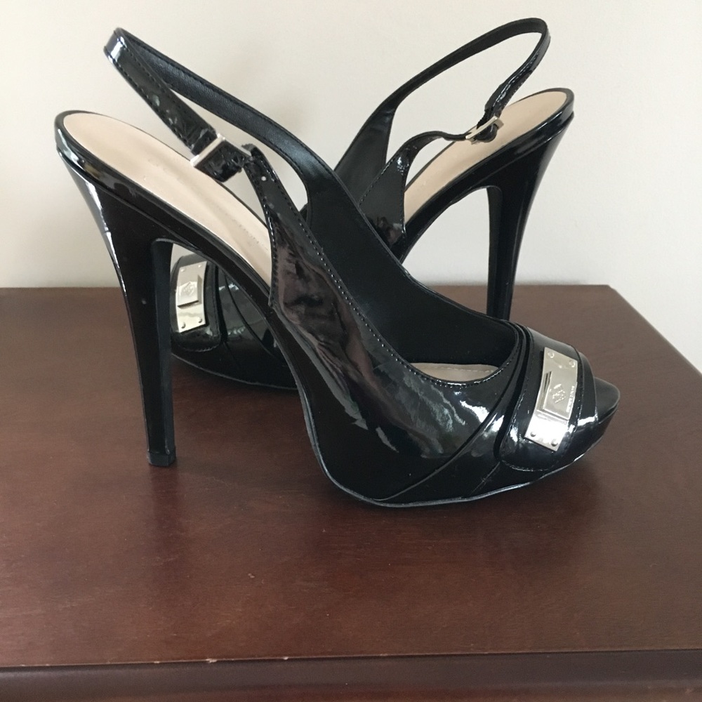Bcbgeneration Patent Platform Slingback Heels - image 1