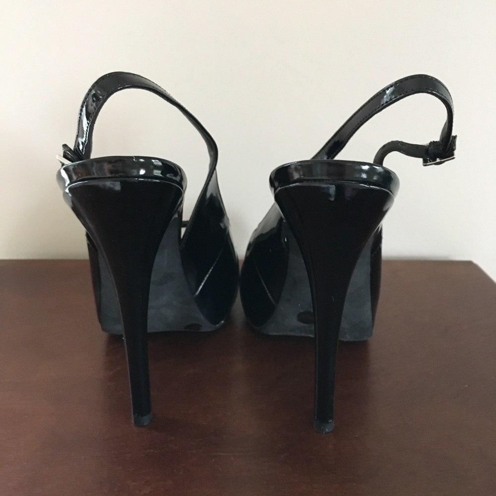 Bcbgeneration Patent Platform Slingback Heels - image 4