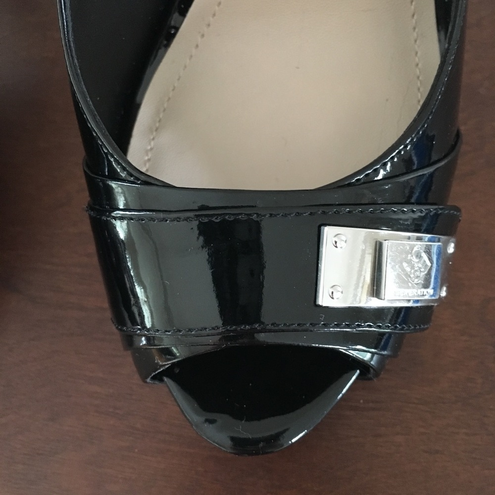 Bcbgeneration Patent Platform Slingback Heels - image 7