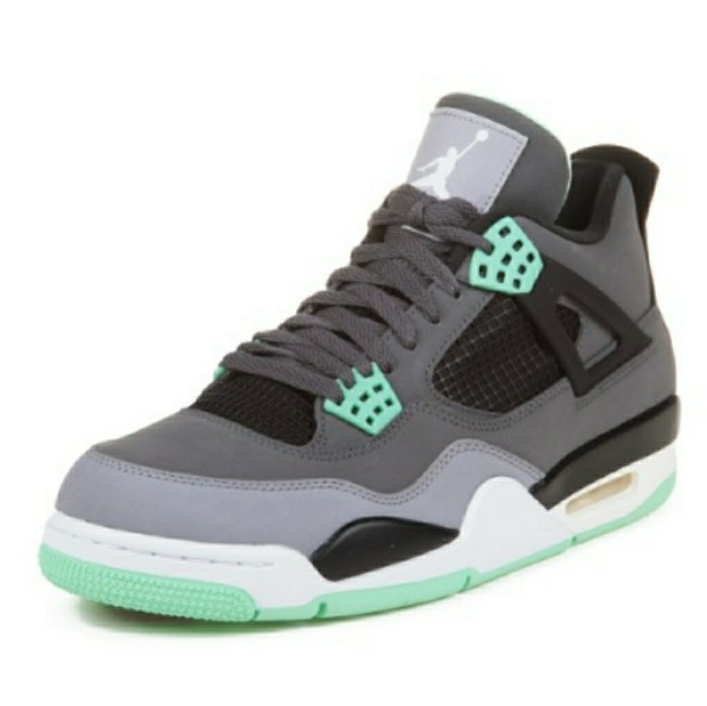 Jordan Retro 4 Green Glows