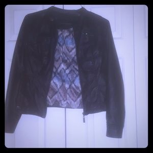 Faux leather jacket