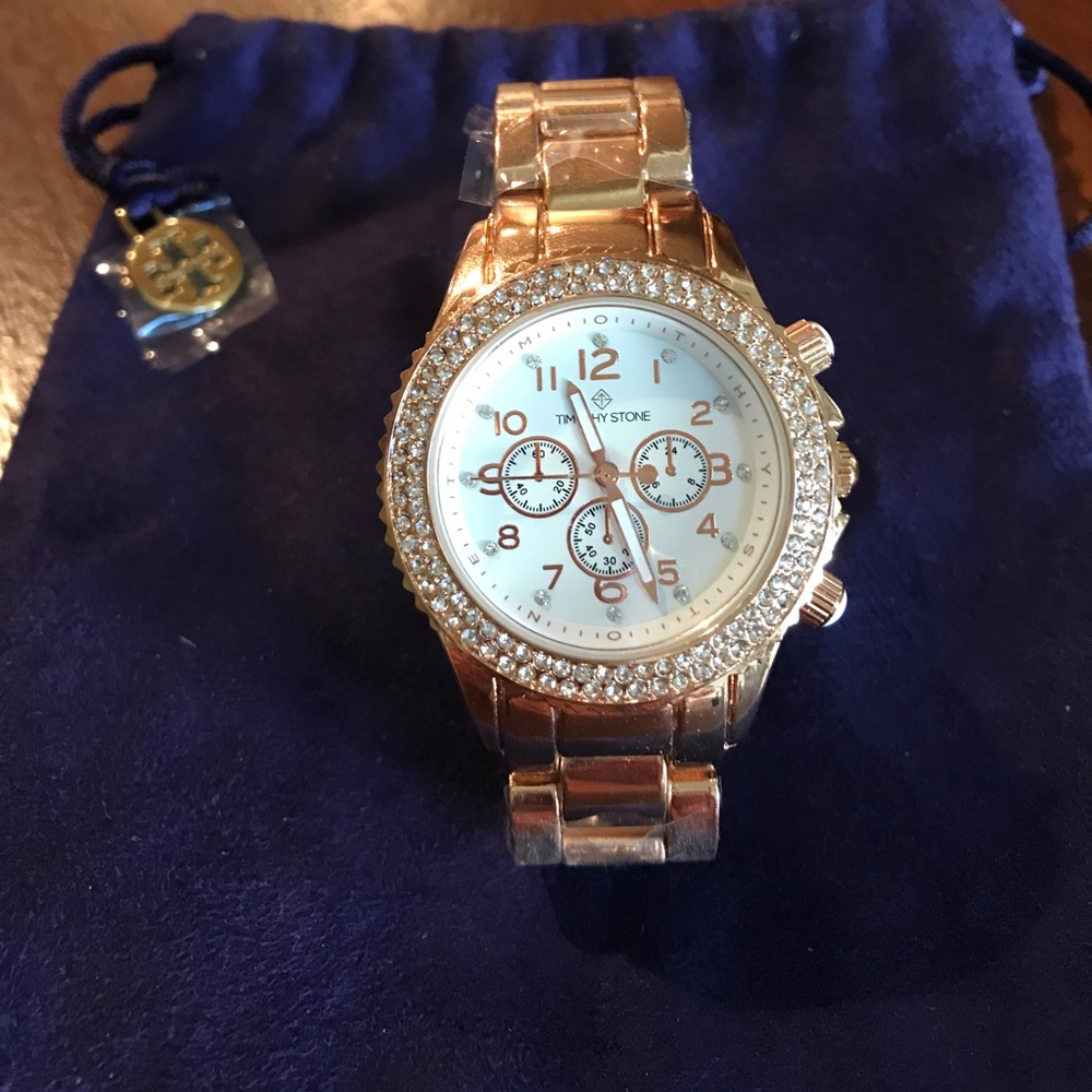 Timothy Stone Amber Watch in Rose Gold