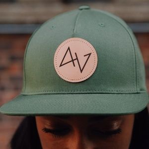 Advolo Classic Snapback Hat - Olive Green