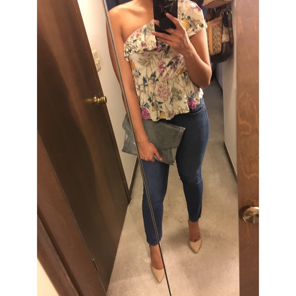 Floral One Shoulder Top