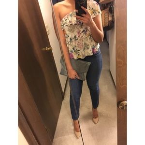 Floral One Shoulder Top