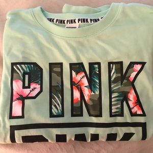 PINK crew neck sweatshirt