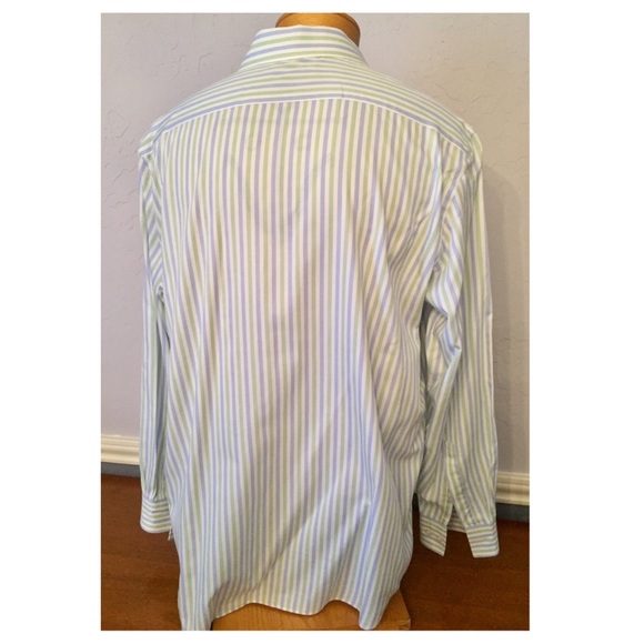 Michael Kors button down, XL, green, blue, white - Picture 3 of 8
