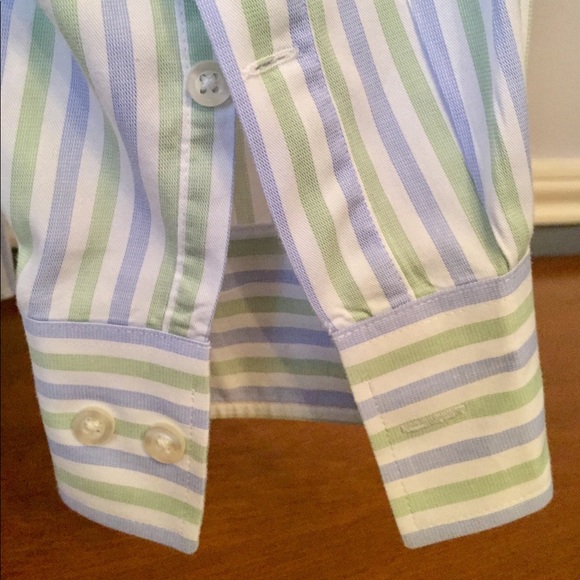 Michael Kors button down, XL, green, blue, white - Picture 6 of 8
