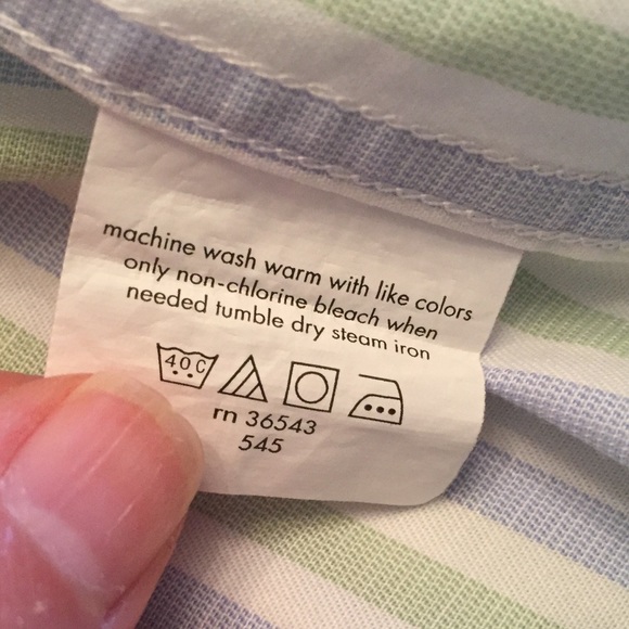 Michael Kors button down, XL, green, blue, white - Picture 7 of 8