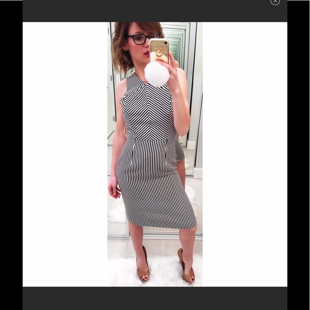Unique striped dress
