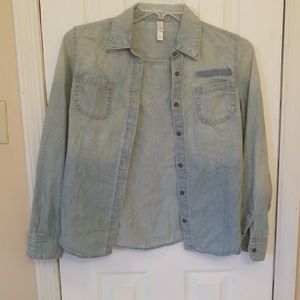 Denim button up