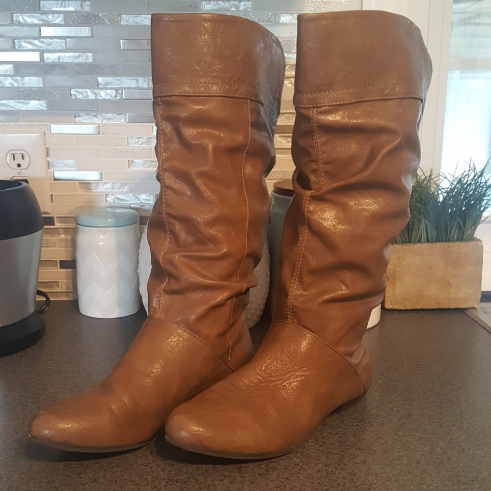 Slouchy Brown Boots